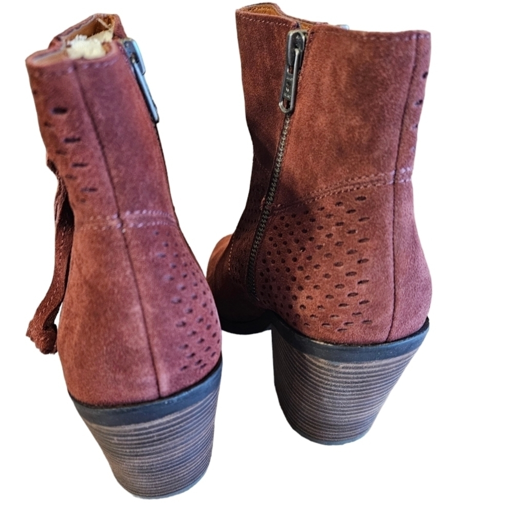 Lucky Brand LK-Ramses Sable Suede Booties NEW - Picture 6 of 8